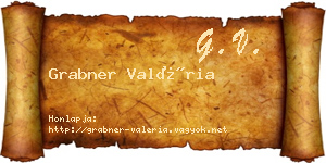 Grabner Valéria névjegykártya